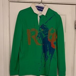 Vintage  Polo Rugby shirt weathered look